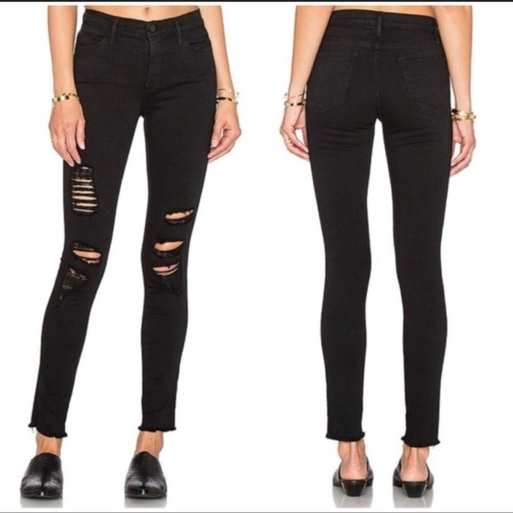 NWT frame le‎ skinny de jeanne noir jefferson jeans